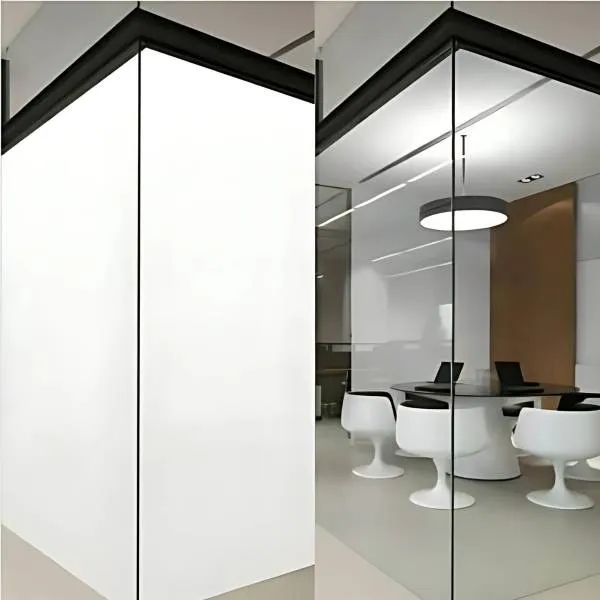 Office partition in smart glass